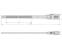- Kabelbinder-Schloss - KBS 50 - Rot - 6990-0310-1400*Basi Best