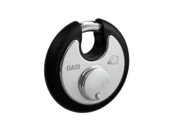 Basi Auflagenboxen|- Rundbügel-Vorhangschloss - RVS 610W - 70 mm - Schwarz - Gleichschließend - Edelstahlgehäuse - Witterungsschutz