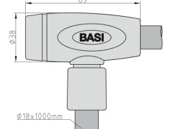 Basi Motorroller|- Zweirad-Panzerkabel - ZR 306 - Nylonummantelung - 6990-0306