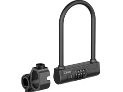 Basi Fahrräder|Bügelschloss ZR 317 mit 14 mm Stahlbügel Vinylummantelung Halterung & 4-Stelliger Zahlenkombination