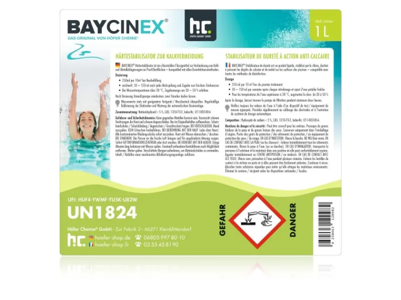 Härtestabilisator zur Kalkvermeidung 1l*BAYCINEX Hot