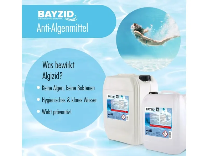 Algizid Algenverhütung für Pools 24 x 1l*Bayzid Hot