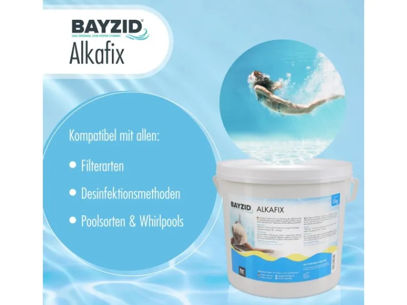 Bayzid Poolpflege|Alkafix zur Anhebung der Alkalinität TA 1kg