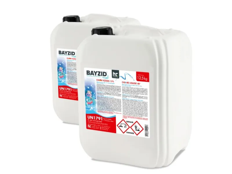 Chlor 13% Flüssig 2 x 12,5kg*Bayzid Sale