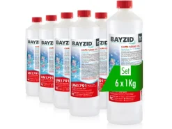Chlor 13% Flüssig für Pools 6 x 1kg*Bayzid Sale