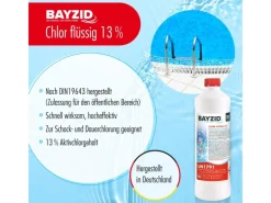 Chlor 13% Flüssig für Pools 15 x 1kg*Bayzid Discount