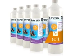 Bayzid Poolpflege|Flockungsmittel Flüssig für Pools 6 x 1l