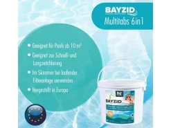 Bayzid Poolreinigung|6in1 2-Phasen-Multitabs 200g  4 x 5kg