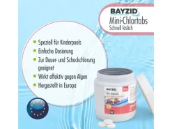Bayzid Poolpflege|Mini-Chlortabs 2,7g für Kleine Pools 500g