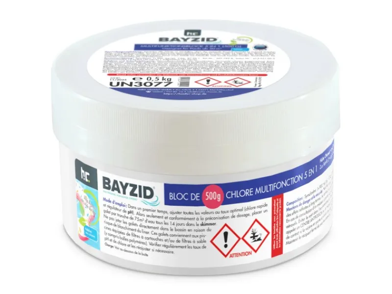Bayzid Poolpflege|Multiblock 5in1 für Pools 4 x 500g