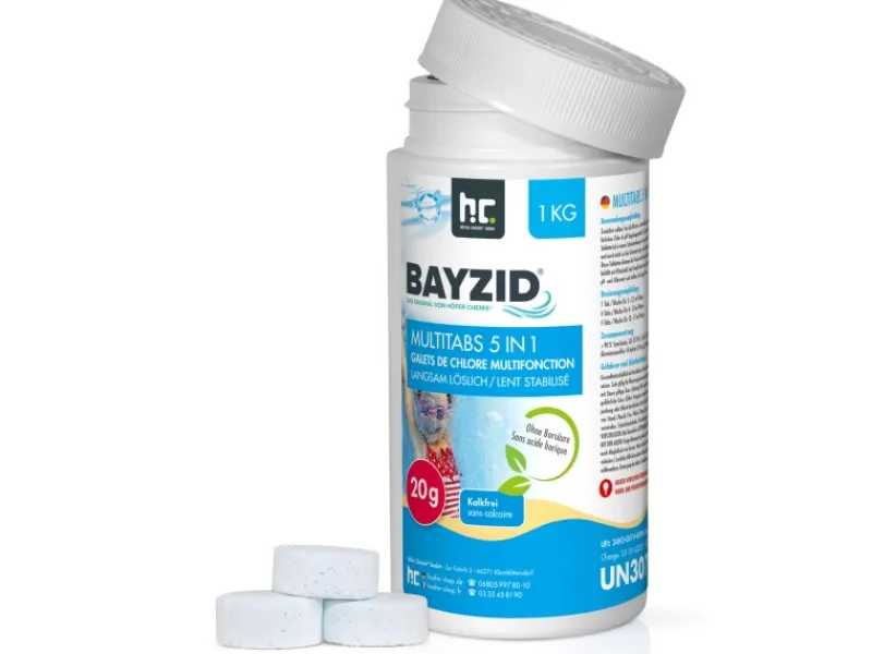 Bayzid Poolpflege|Multitabs 20g 5in1 für Pools 6 x 1kg