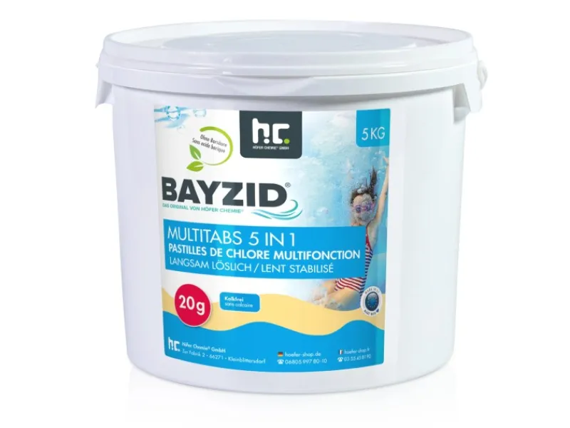 Bayzid Poolpflege|Multitabs 20g 5in1 für Pools 5kg