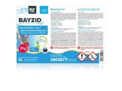 Bayzid Poolpflege|Multitabs 20g 5in1 für Pools 12 x 1kg