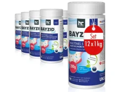 Bayzid Poolpflege|Multitabs 200g 5in1 für Pools 12 x 1kg