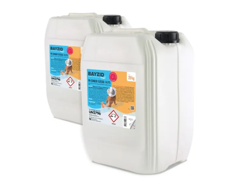 Bayzid Poolpflege|pH Minus Flüssig 14,9% 4 x 20kg