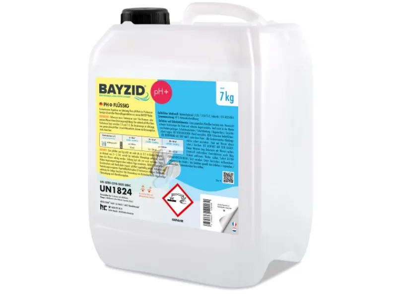 Bayzid Poolpflege|pH Plus Flüssig für Pools 7kg