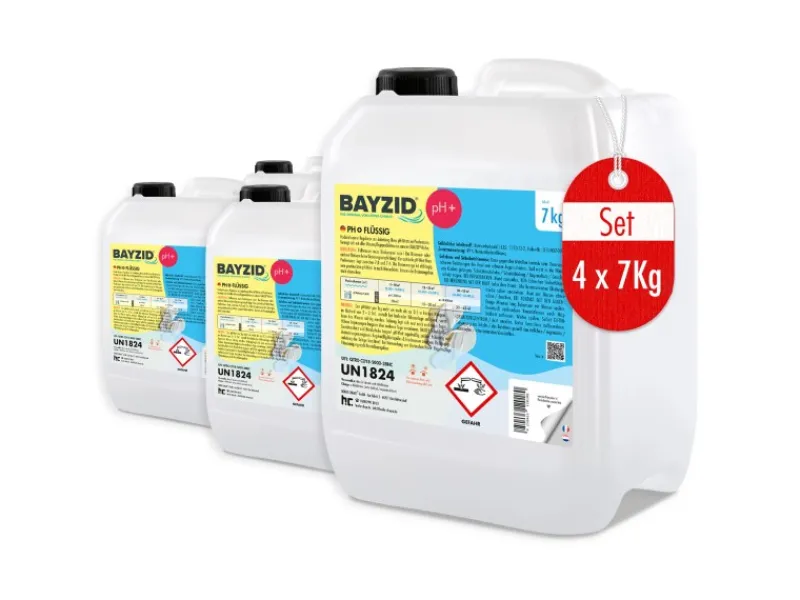 Bayzid Poolpflege|pH Plus Flüssig für Pools 7kg