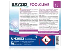 Bayzid Poolreinigung|Poolclear Trübungsbeseitigung für Pool-Filter mit Kartuschen & Filterballs 3 x 1l