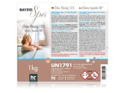 Bayzid Outdoor Whirlpools|Poolpflege|Spa Chlor Flüssig für Whirlpools & Planschbecken 1kg