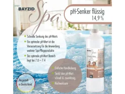 Bayzid Poolpflege|Spa pH Minus Flüssig 14,9% 2 x 1kg