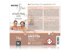 Bayzid Poolpflege|Spa pH Minus Flüssig 14,9% 2 x 1kg