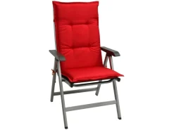 Beautissu Gartenstuhlauflagen|Base HL Hochlehner 120x50x6cm