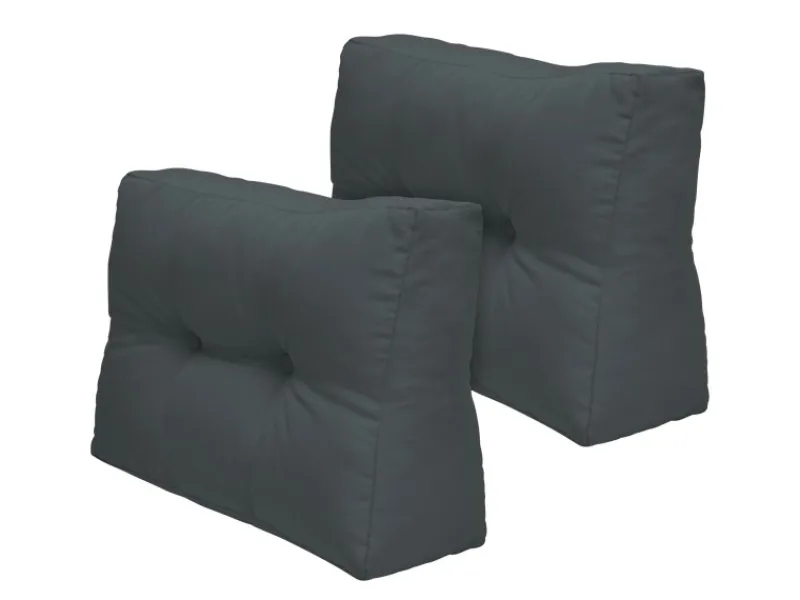 Beautissu Sitzkissen|Gartenstuhlauflagen|ECO Elements Palettenkissen Rücken 60x40x20cm 2tlg