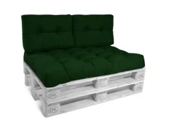 Beautissu Sitzkissen|Gartenmöbel-Sets|ECO Style Palettenkissen Rücken 60x40x10cm 2tlg