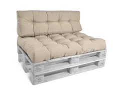 ECO Style Palettenkissen Rücken 120x40x10cm Natur*Beautissu Hot