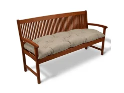 Beautissu Sitzkissen|Gartenstuhlauflagen|Flair BK Bankpolster 120x50x8cm Natur