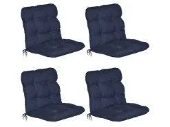 Beautissu Gartenstuhlauflagen|Flair HL Hochlehner 120x50x8cm 8tlg