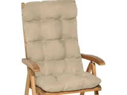 Beautissu Gartenstuhlauflagen|Flair HL Hochlehner 120x50x8cm