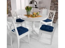 Beautissu Sitzkissen|Lisa Stuhlkissen 40x40x8cm 4tlg