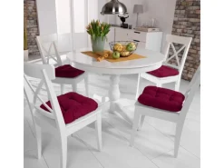 Beautissu Gartenmöbel-Sets|Gartenstuhlauflagen|Lisa Stuhlkissen 40x40x8cm 4tlg