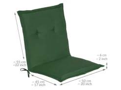 Beautissu Sitzkissen|Gartenstuhlauflagen|Loft NL Niederlehner 100x50x6cm