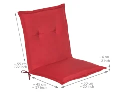 Beautissu Gartenstuhlauflagen|Loft NL Niederlehner 100x50x6cm