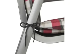 Beautissu Gartenstuhlauflagen|Sunny RK Hochlehner 120x50x6cm Kariert