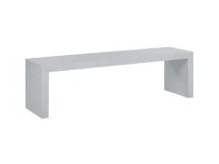 Beliani Gartenbank Weiss 40x150x45* Outlet