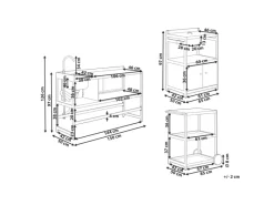 Beliani Gartenküche ORTISEI Graphitgrau* Best