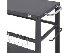 Outdoorküchen|Beliani Gartenküche STALETTI Schwarz 115x60x83