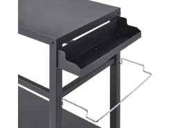 Outdoorküchen|Beliani Gartenküche STALETTI Schwarz 115x60x83