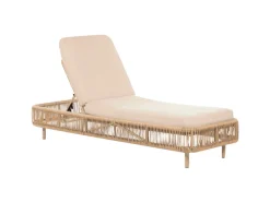 Sonnenliegen|Beliani Gartenliege farben Beige 190x70x33