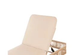 Sonnenliegen|Beliani Gartenliege farben Beige 190x70x33