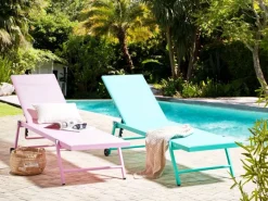 Sonnenliegen|Beliani Gartenliege 65x198x107