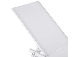 Sonnenliegen|Beliani Gartenliege Weiss 65x198x107