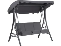 Beliani Gartenschaukel GARBO Dunkel 112x185x184* Hot