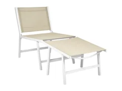 Gartenstühle|Beliani Gartenstuhl Weiss 60x54x70