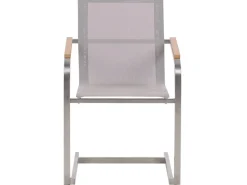 Beliani Gartenstuhl Silber 55x56x85* Sale