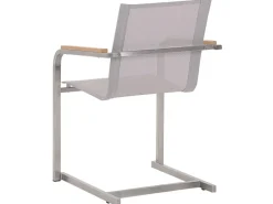 Beliani Gartenstuhl Silber 55x56x85* Sale