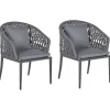 Beliani Gartenstuhl Grau 62x56x89* Sale